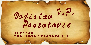 Vojislav Postolović vizit kartica